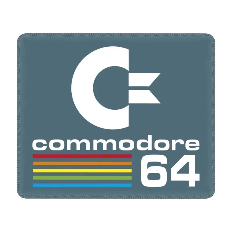 Commodore 64 Gamer Mouse Pad Antiscivolo Base In Gomma Mousepad Office Desk C64 Amiga Computer Pc Table Mat Decor Cover