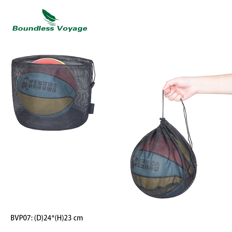 Black Nylon Mesh Bag Travel Stuff Sack Drawstring Gym Bag Net Bag Storage Ditty Bag for Cosmetics Shower Gels Ball Pot Tennis