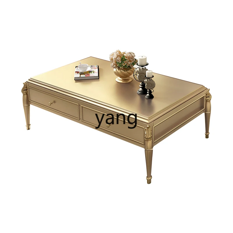 

Lmm Solid Wood Coffee Table TV Cabinet Combination Living Room Corner Table European Oak Tea Table