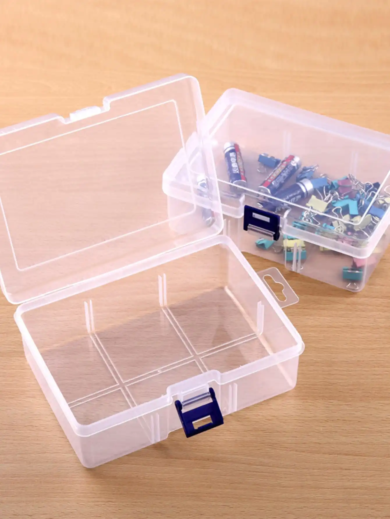 Jewelry Storage Box Transparent Plastic for Small Items