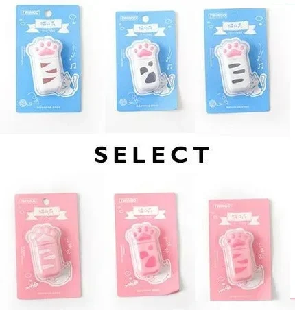 Random 1Pcs Cat Claw Correction Tape Kawaii White Out Corrector Promotional Gift Student Prize School Supplies stationery gift