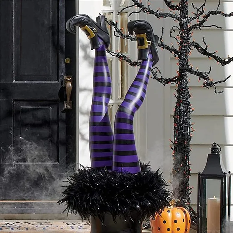 Halloween Witch Legs Decoration