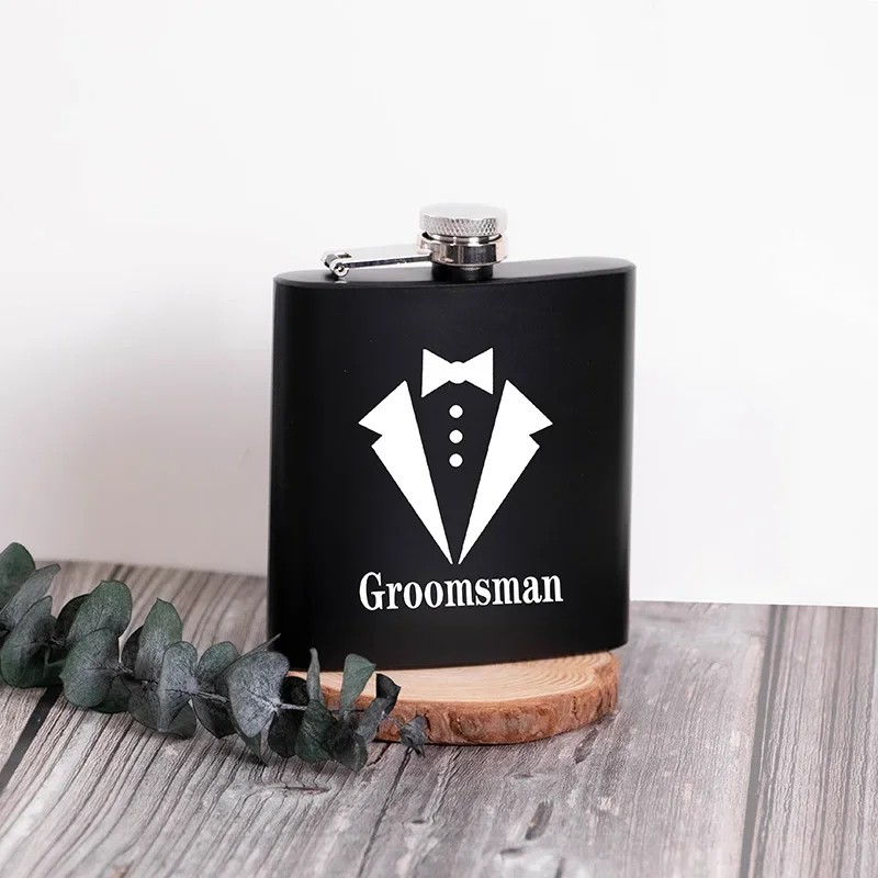 Personalised Engraved Hip Flask Custom 6oz Hipflask Wedding Gift Idea - View #7