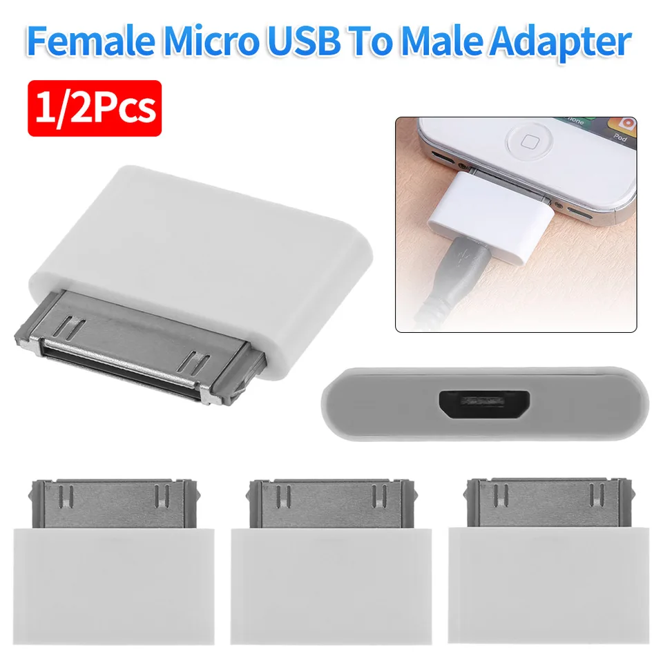 30 Pin Iphone To Adapter ?2pc Lot Pin IPhone 5/6/7/8 To 30 Pin