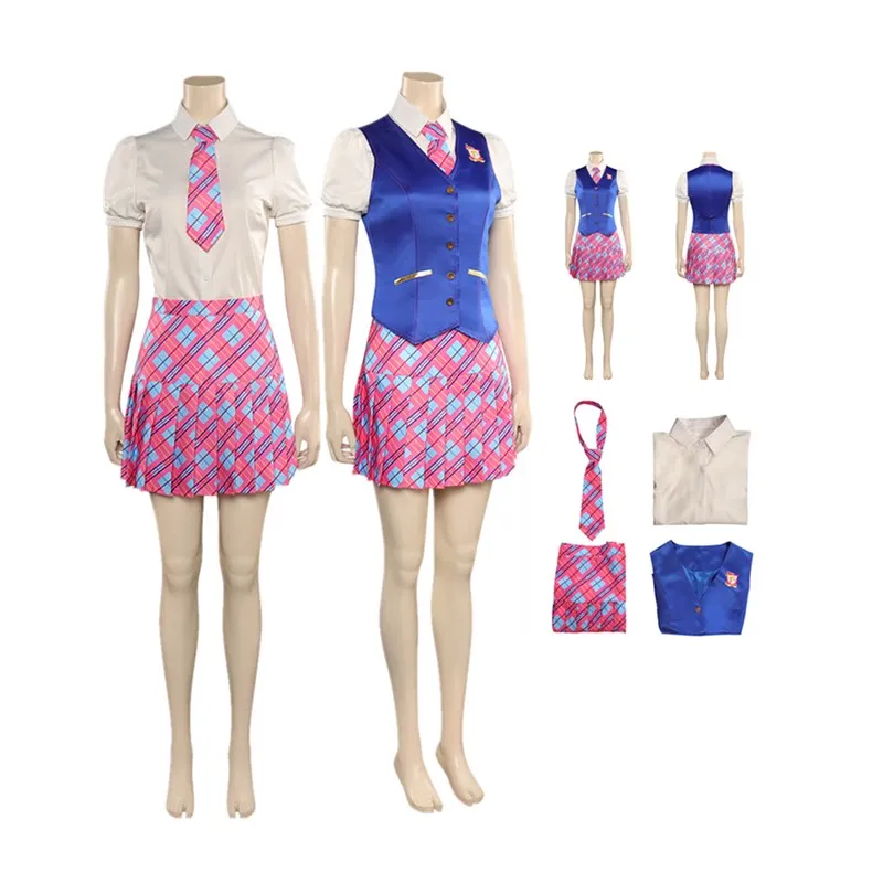

Barbier Blair Cosplay Costume Adult Women Girls School Uniform Tops Skirts Ties Vest Outfits Halloween Carnival Suit
