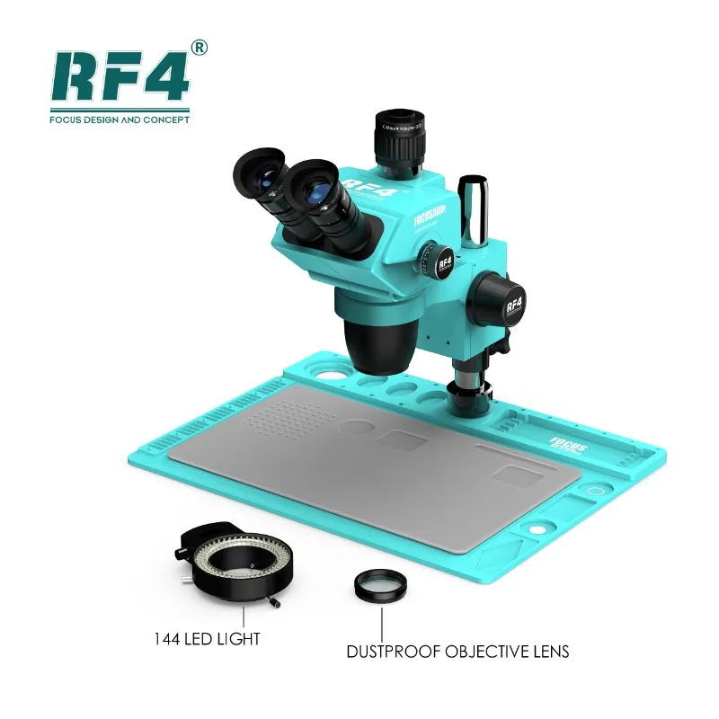 RF4 RF-6565 pro D2 알루미늄 합금 대형 베이스 9단 가변 배율 잠금 손잡이 현미경 대형 시야