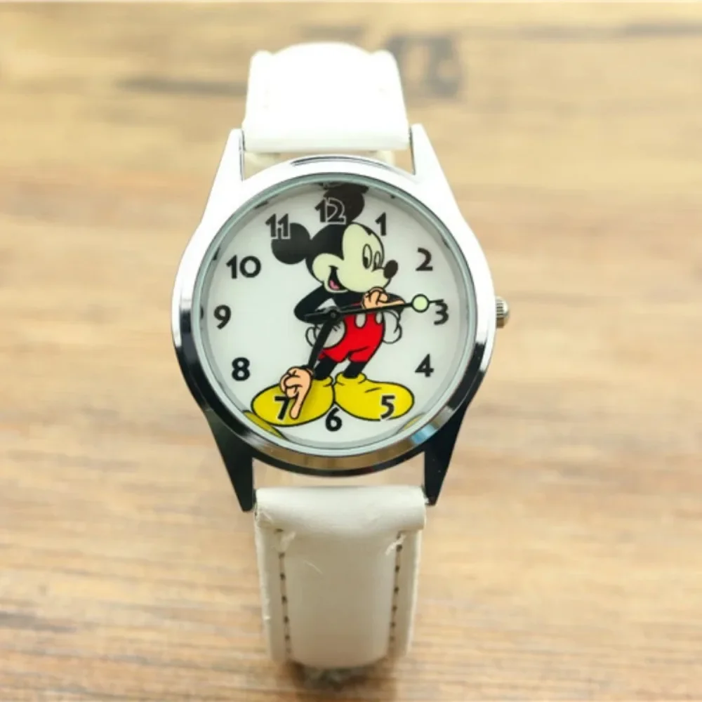Disney Mickey Mouse Teen Adult Watches Vintage Articulating Hands Analog Quartz Watch for Women Men Teenager Fashion Wristwatch 4