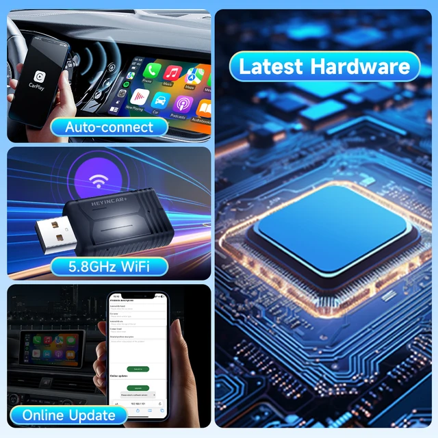 2-in-1 Wireless Android Auto & CarPlay Adapter 5