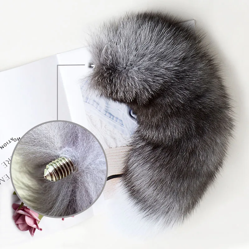 Atdalāmas Real Fox Cosplay Butt Plug Tail Tail Produkti Anālās seksa rotaļlietas sievietēm Pāriem Sexy Shop_voghion.com