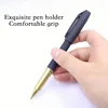 Large-Capacity Black Ink Gel Pen 1.0 Tip Bullet Calligraphy Practice Carbon Black for School Student Business Affairs 4