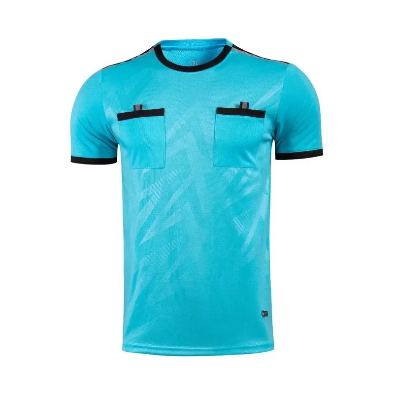 new football uniform referee suit brand jersey short sleeve shorts summer training clothing free delivery