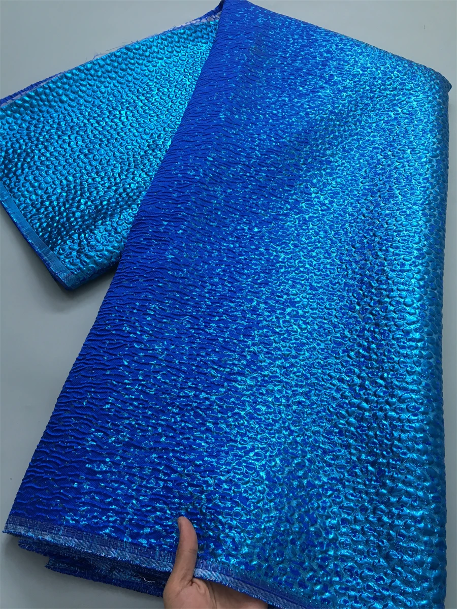 Brocade Lace Fabric African Jacquard Fabric Lace Party Dresses Nigerian Gilded for Women Sewing 2.5yards 4152
