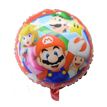 بالون من رقائق معدنية لشخصية سوبر ماريو الكرتونية 13
