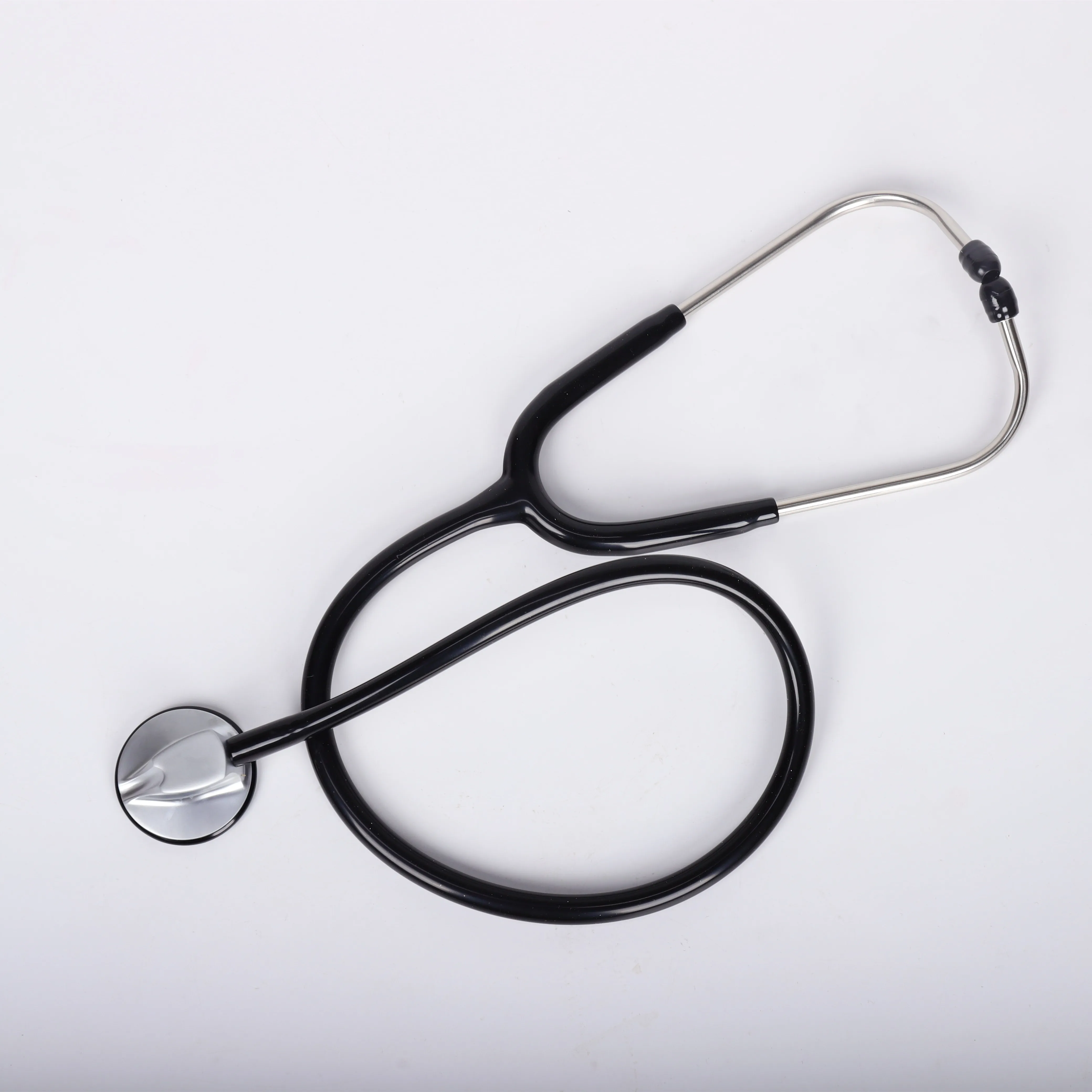 All Black Medical Cardiology Doctor Stethoscope Professional Medical Heart Stethoscope Nurse Student Equipment Device