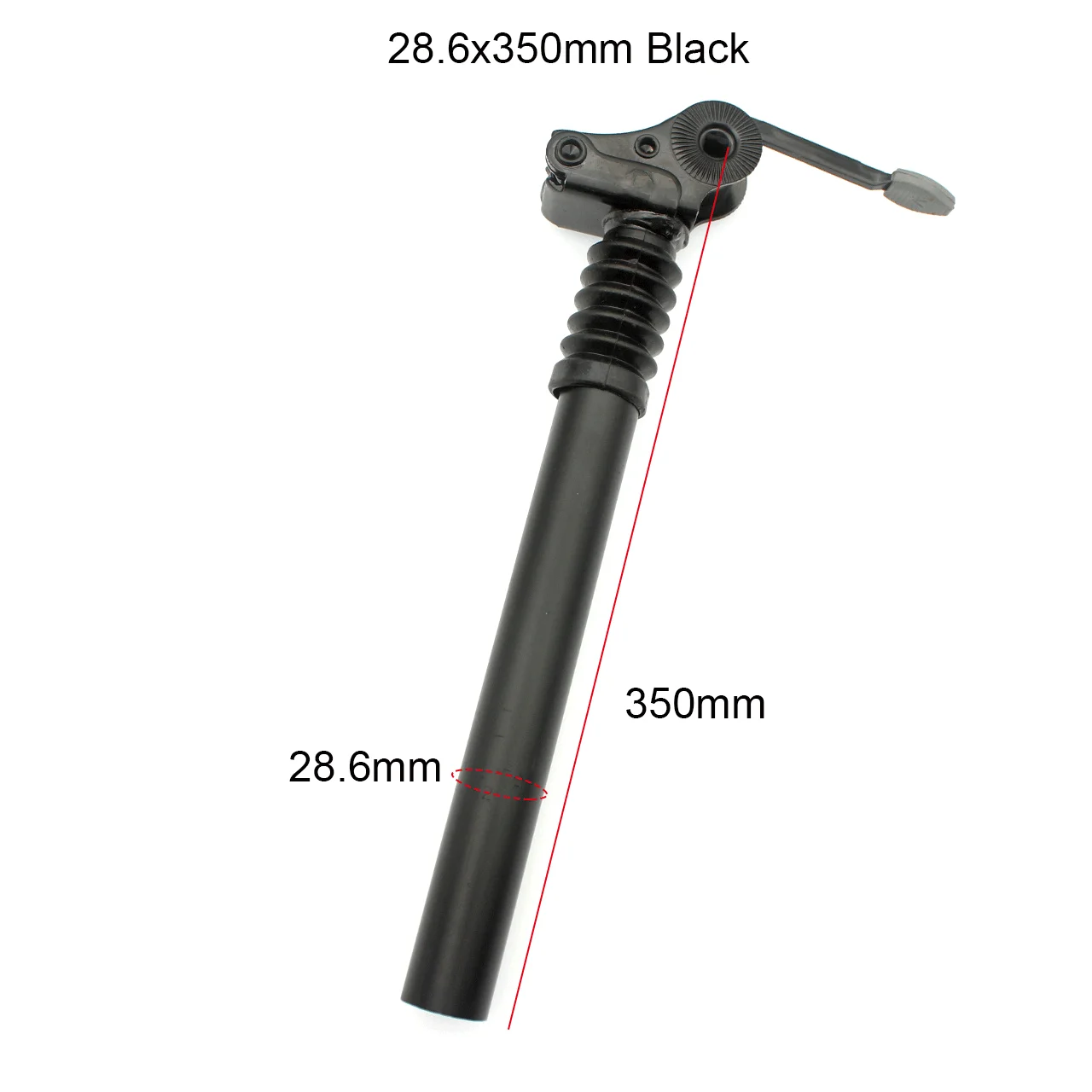 Tige de selle pliable en fibre de carbone pour vélo 31,8/33,9 mm x 580 mm plus longue et plus légère