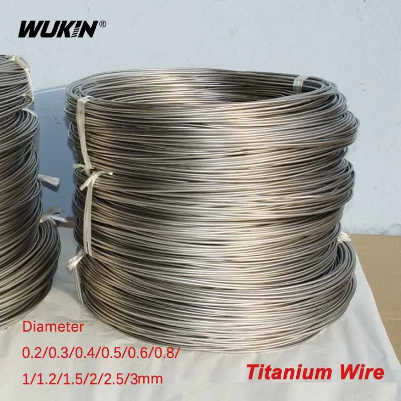 Pure Titanium Wire Ti TA2 Metal Wires Dia 0.2 0.3 0.4 0.5 0.6 0.8 1-6mm by  Meter