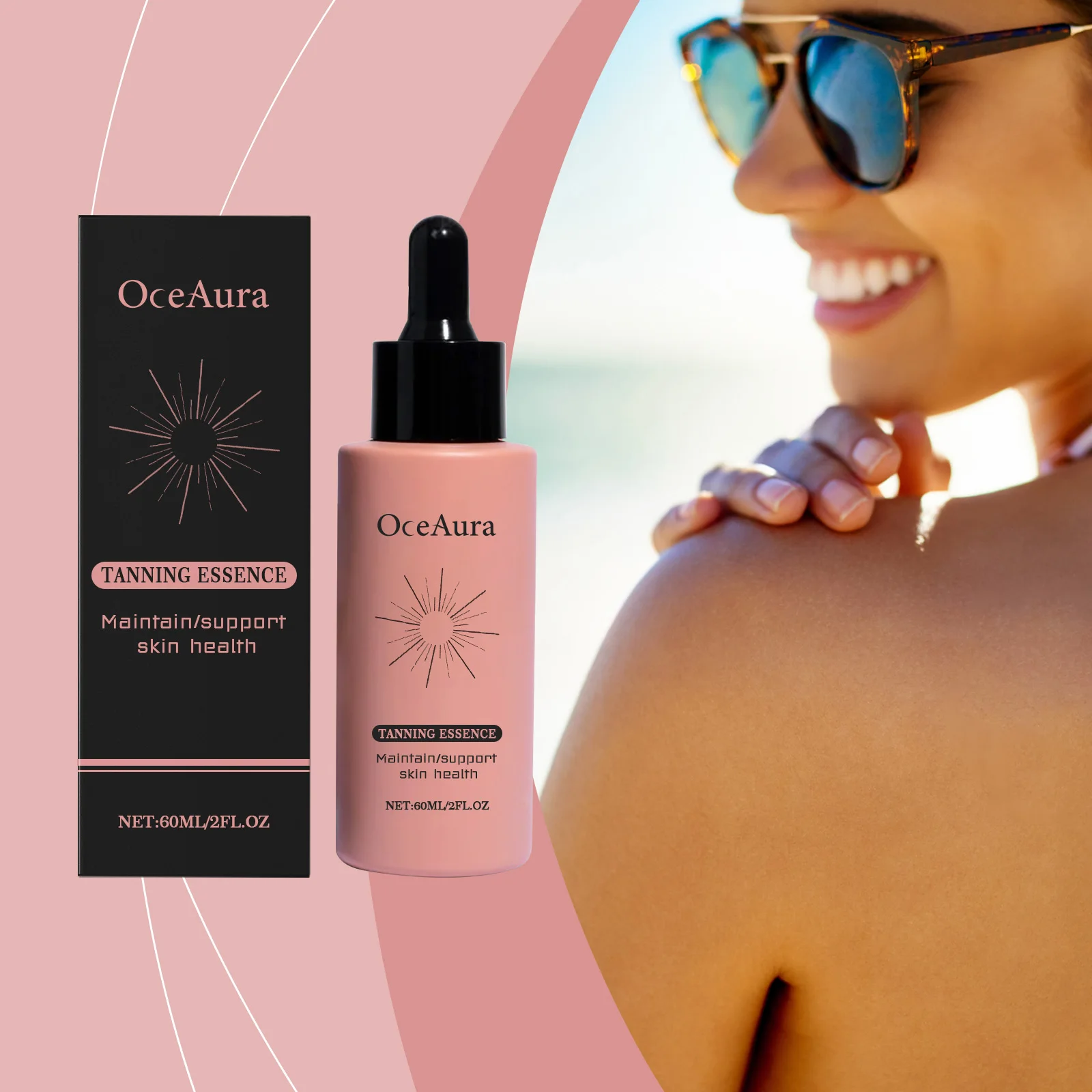 Self Tanning Drops Accelerated Tanning Firming Smooth Skin Prevent Sun Spots Anti Uv Suntan Balm Fake Tan Body Bronzer Makeup
