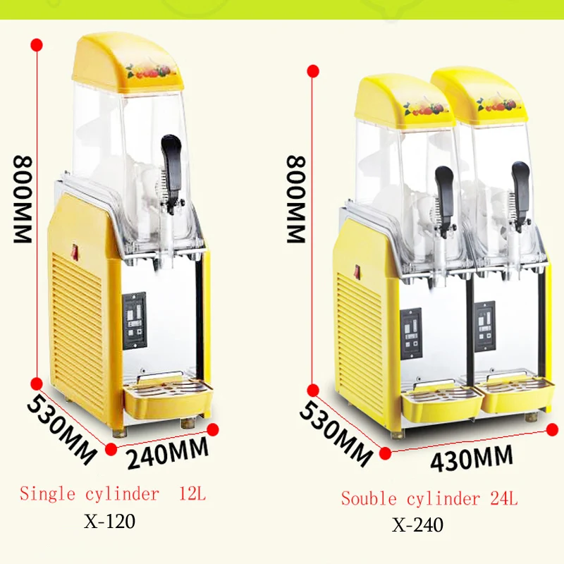 12L Smoothie Daiquiri Slash Margarita Slushie Machine Ice Puppy Commercial Frozen Drink Slushie Machine Sorbet machine