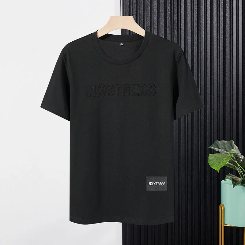 Woodpecker – T-shirt manches mi-longues pour hommes, col rond, ample et Simple, imprimé polyvalent, à la mode, haut décontracté, été_voghion.com