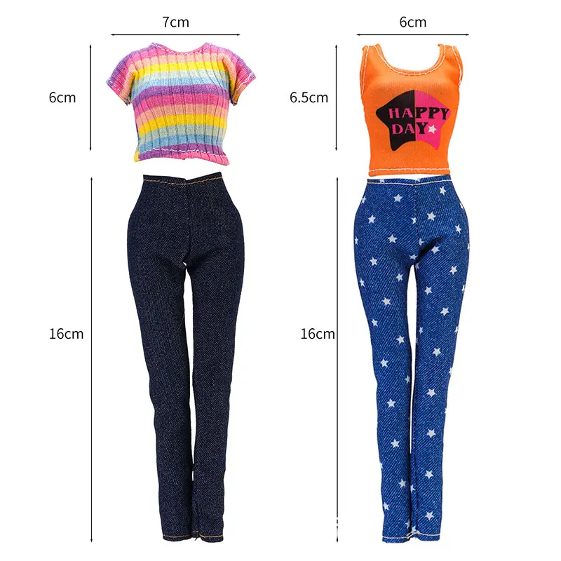 Doll Clothes Doll Accessories Toys Doll Accessories 25 Styles Clothes for Barbie and Original Accessories Outfits Fashion Baseball Uniforms Shirts Pants Suitcase DIY Accessories JJ