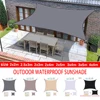 Toldo impermeable para exteriores, vela de lona rectangular, refugio solar para jardín, terraza, coche, piscina