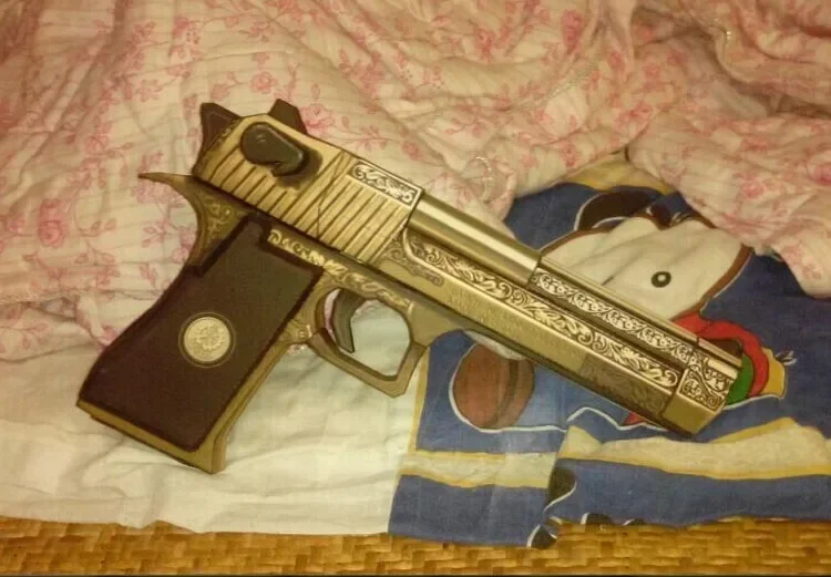 Desert Eagle Gun Paper Model Weapon Firearms 3D Hand-made Drawings Toys 3d paper model,military gun toy