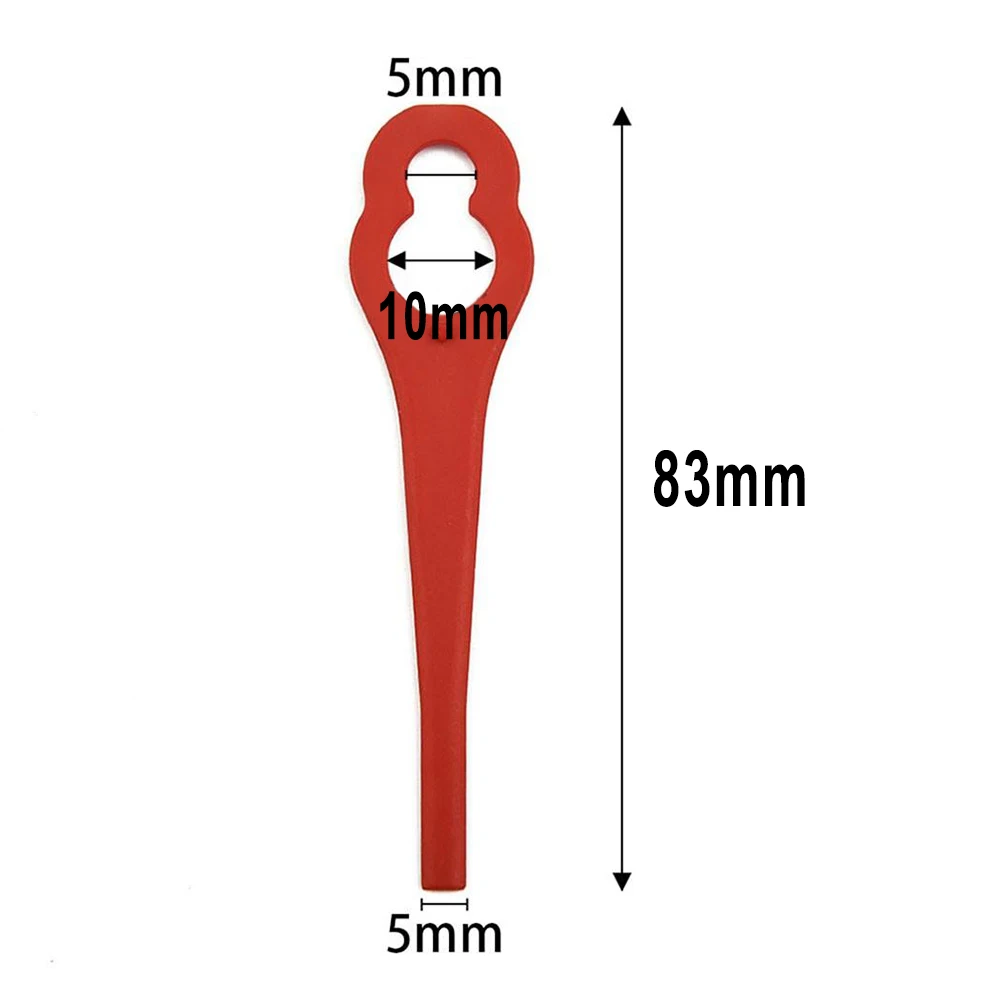 40 Pcs Plastic Blades Mower Blades replacement For Parkside PRTA 20-LiA1 LIDL IAN 311046 Garden Trimmer Blades 6