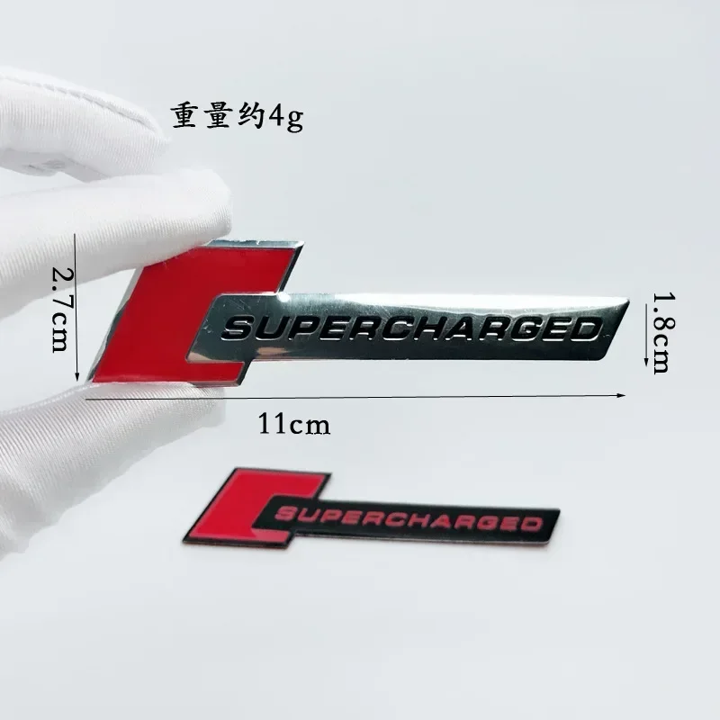 3D 알루미늄 합금 과급 로고 자동차 뒷 트렁크 펜더 엠블럼 배지 스티커 데칼 for Audi A3 A4 A5 A6 A7 A8 Q3 Q5 Q7