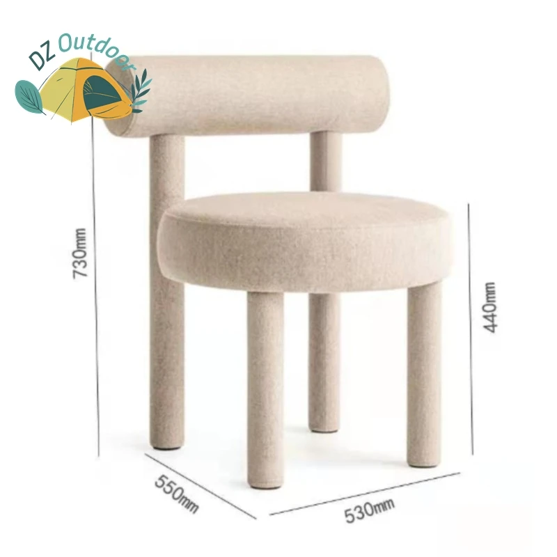 DZ Internet Celebrity Light Luxury Home Bedroom Dressing Table Makeup Chair Designer Model Room Creative Ins Dining Chair