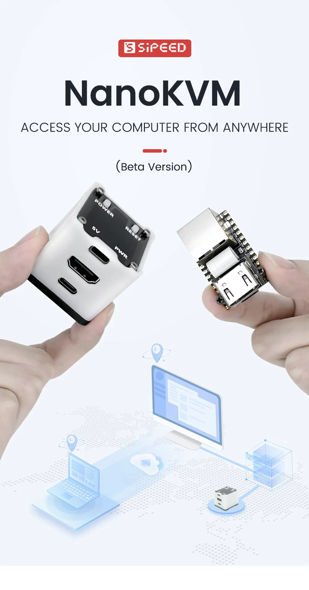 Sipeed NanoKVM PiKVM Mini remote control operation and maintenance server HDMI