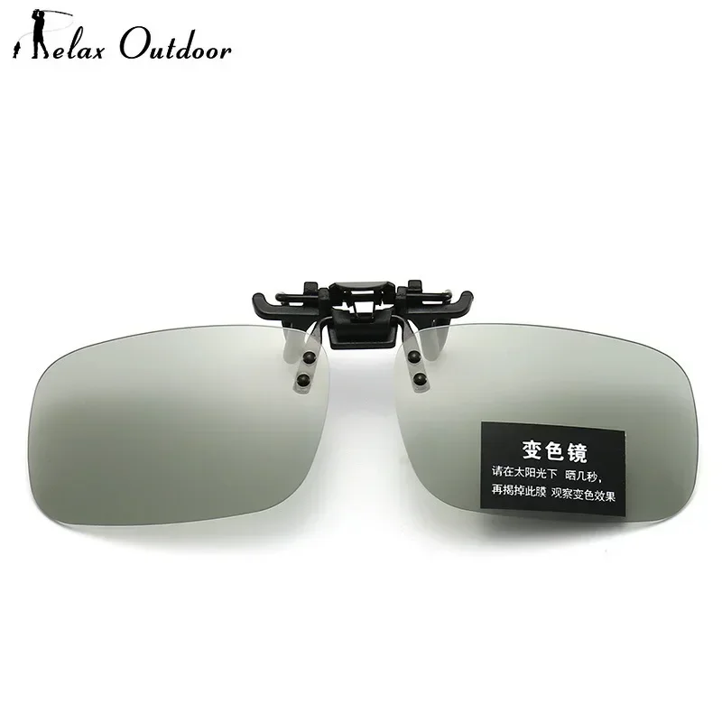 Polarized Sunglasses Night Vision Glasses Mirror Blue Flip Up Clip on Fishing Men Square Polarized Lens Metal Driving UV400 Women Glasses