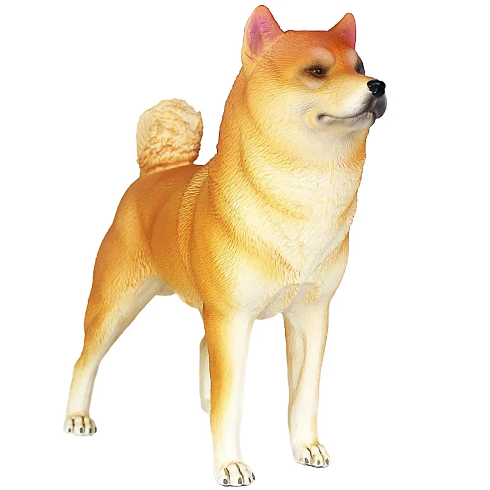 

Simulation Dog Craft Plastic Dog Ornament Standing Dog Model Lovely Dog Model Kid Cognitive Toy