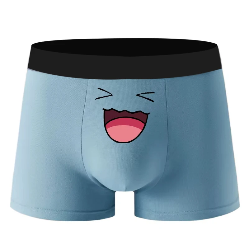 New Sexy Men's Underwear Boxershorts Cute Cartoon Anime Comfortable Elastic Boxers Shorts Funny Expression Men Teen Trunks 2