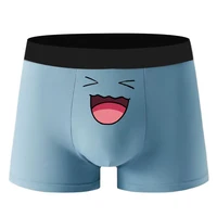 New Sexy Men's Underwear Boxershorts Cute Cartoon Anime Comfortable Elastic Boxers Shorts Funny Expression Men Teen Trunks 2