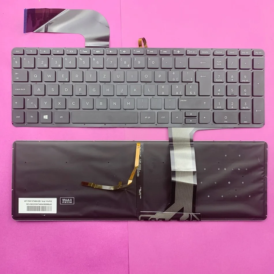 Swiss Laptop Keyboard For Hp 15p 15k 15v 15tk100 200 15zp000 17tf