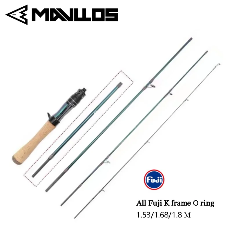 Mavlose Rancy Ul Casting Rod Fast Solid Ul Tip,Lure 0.6-8G Fuji Guide Carbon Ultralight Trout Spinning Rod, Canna Da Pesca Alla Carpa