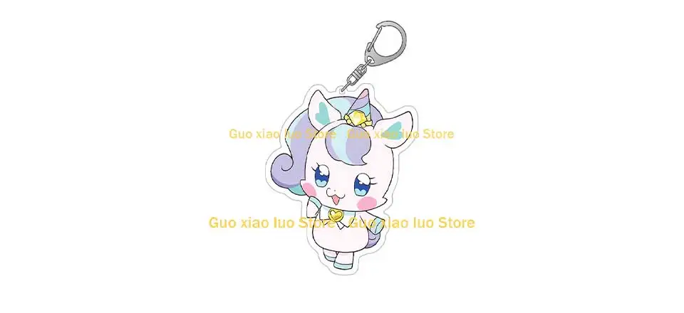 Guo Xiao Luo Pretty Cure Anime periphere süße Niko Haustier Cartoon Acryl Schlüsselanhänger Taschenanhänger Jungen Mädchen Weihnachtsgeschenk – Detail 7