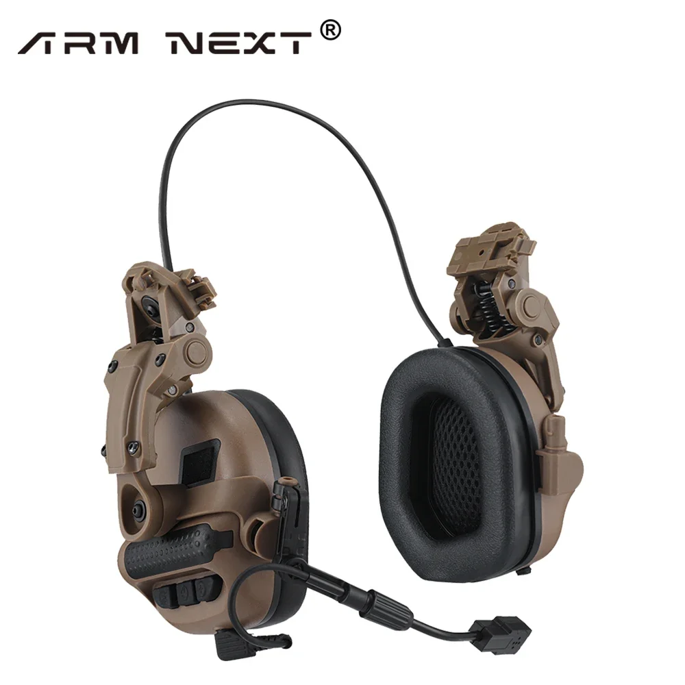 Casque antibruit F10/F30 avec micro, protection auditive pour tir et chantier, vue de face