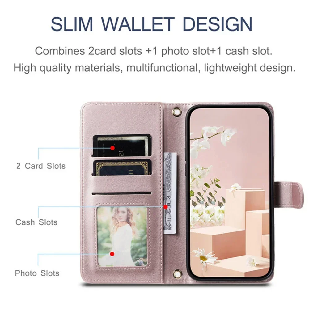 Crossbody Leather Wallet Case - Premium Protective Cover