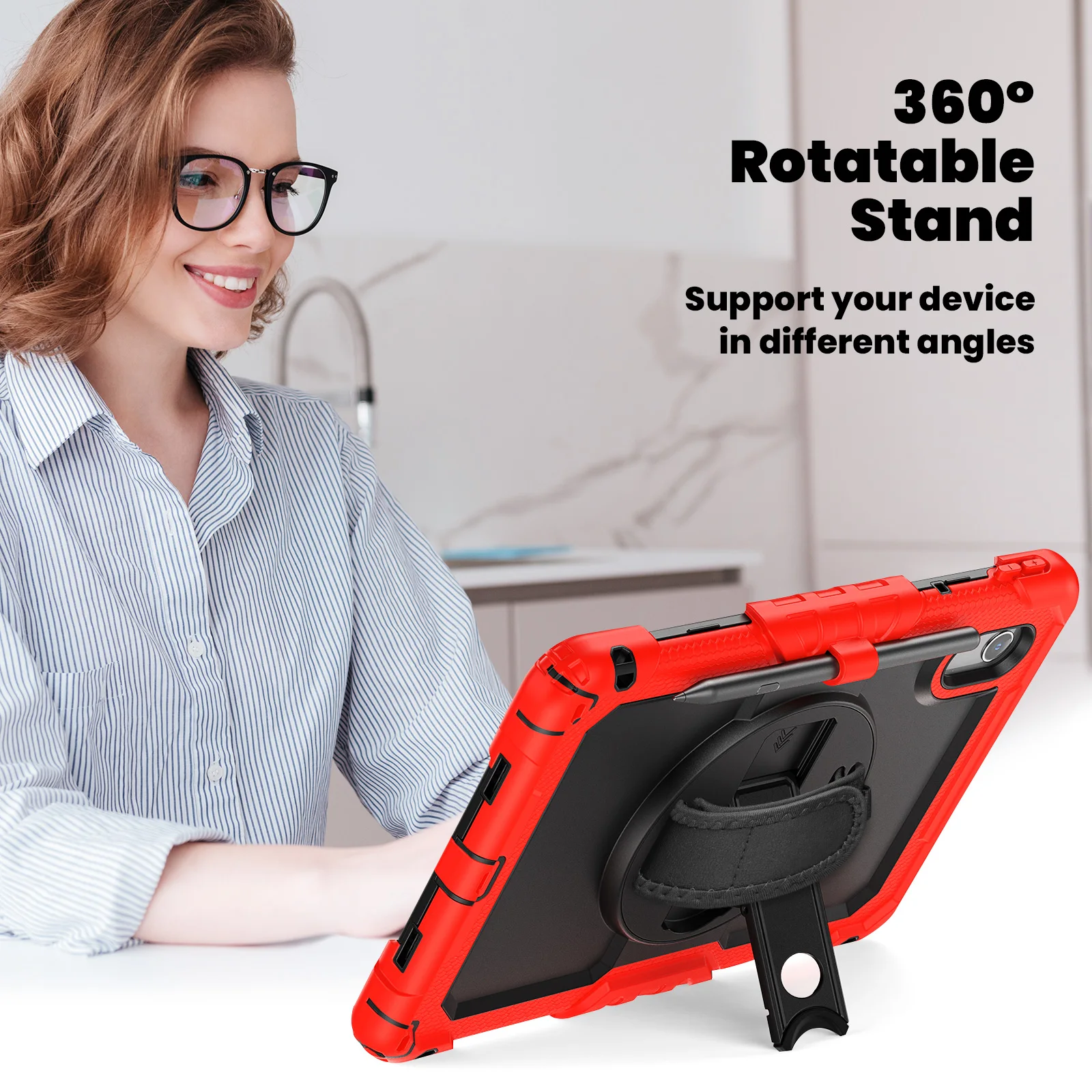 Universal Tablet Case with Screen Protector - Enhanced Protection and Style