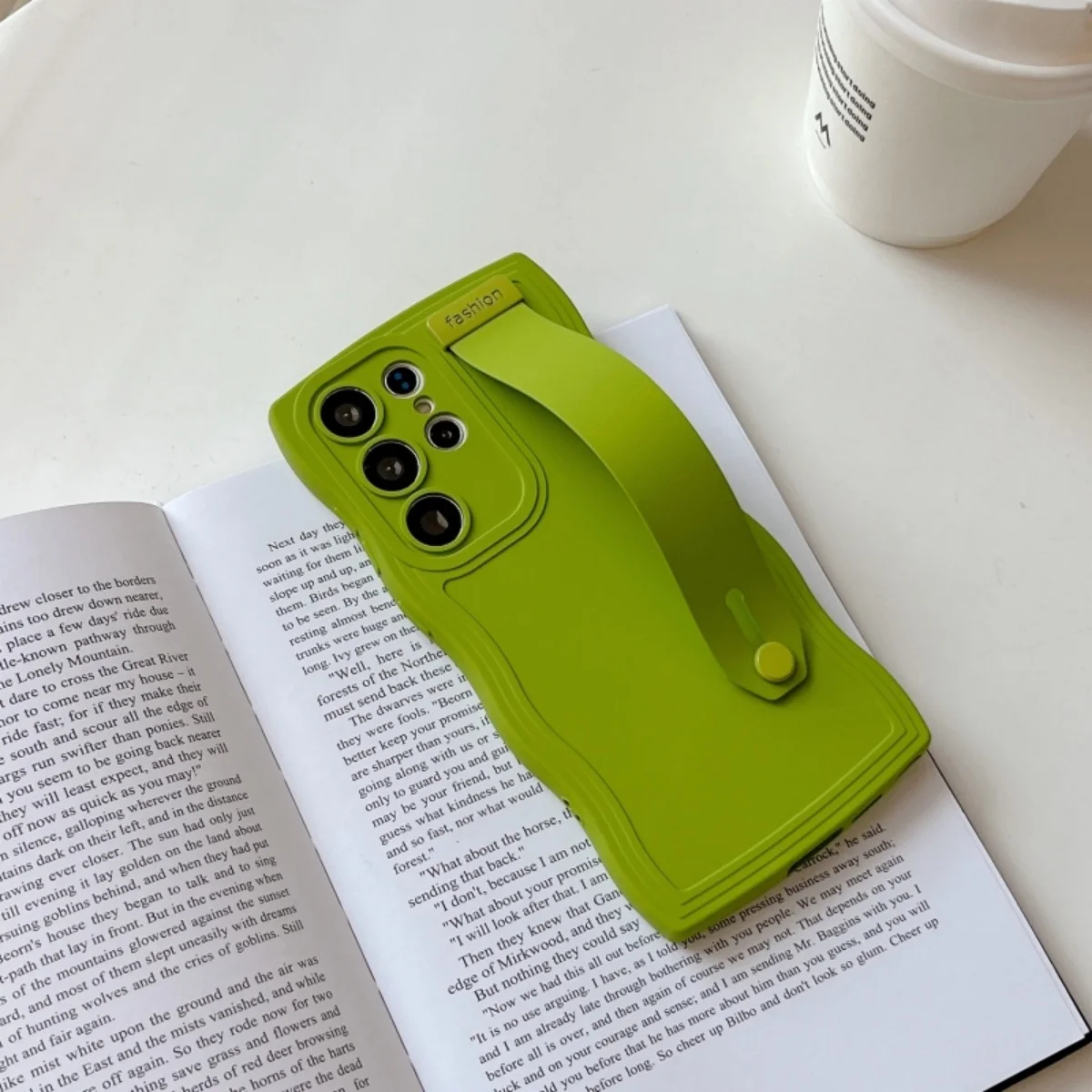 Wave Wrist Strap Silicone Stand Phone Case