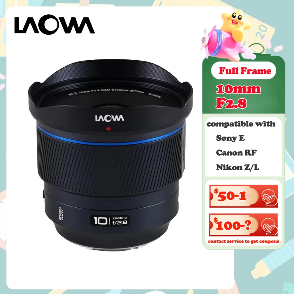 LAOWA 10mm f/2.8 FF C&D-DREAMER RFマウント Lente Venus Optics Laowa 10mm f/2.8 Zero-D FF Autofoco para Sony E