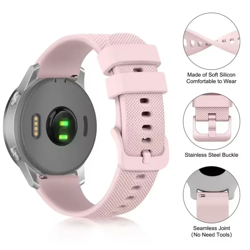 Sport Silicone Band for Smartwatch - Premium Wristband Bracelet Replacement Strap
