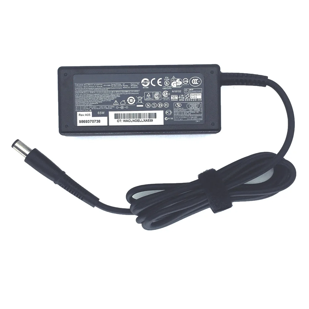 HP Compaq Presario CQ56 CQ57 CQ58 CQ62 CQ61 CQ60 노트북 전원 공급 장치 18.5V 3.5A 용 기존 65W AC 어댑터 충전기