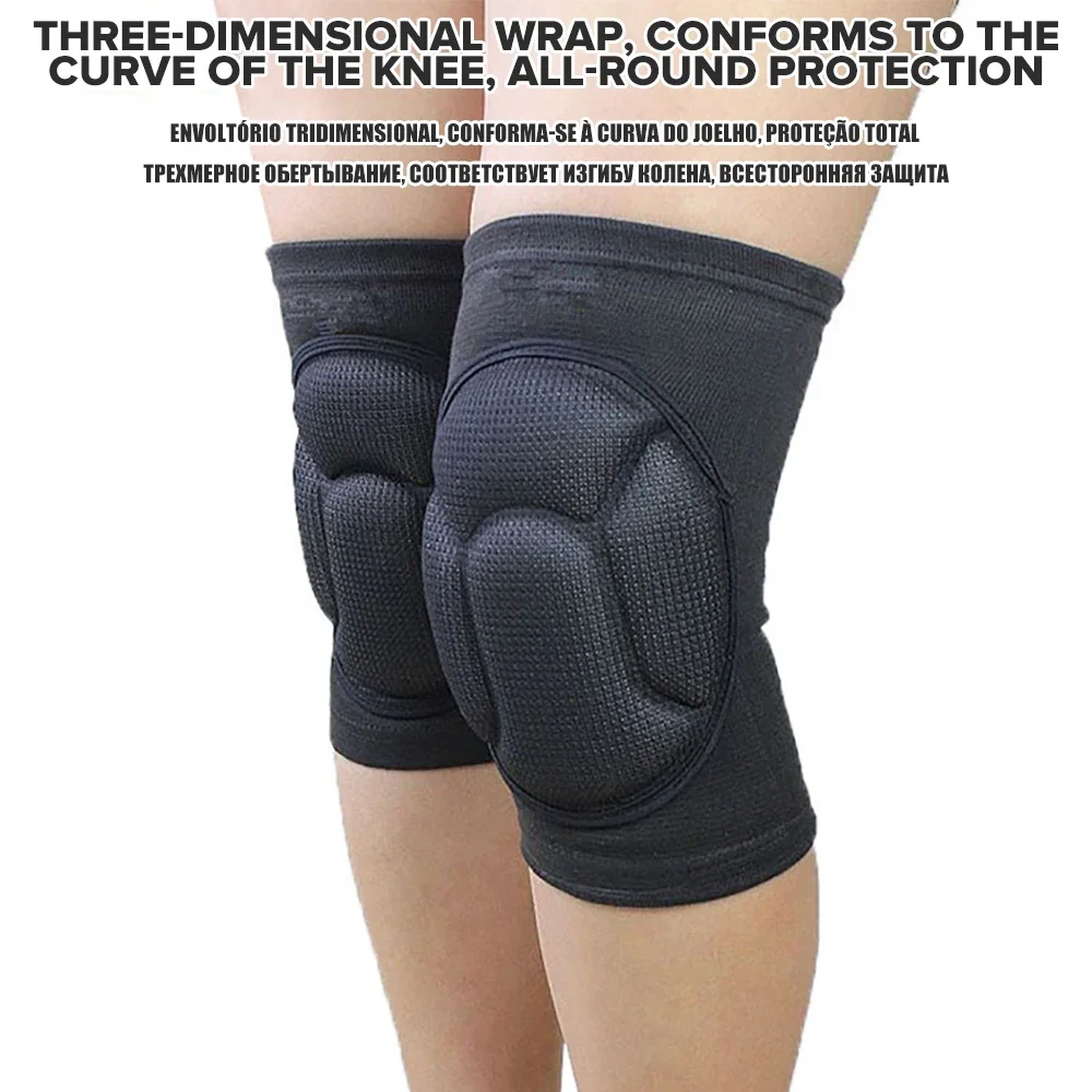 1 Paar Verdikte Bescherming Sportkniebeschermers Elastische Kniebeschermers Ondersteunen Fitness Uitrusting Basketbal Volleybal Brace Protector Unisex