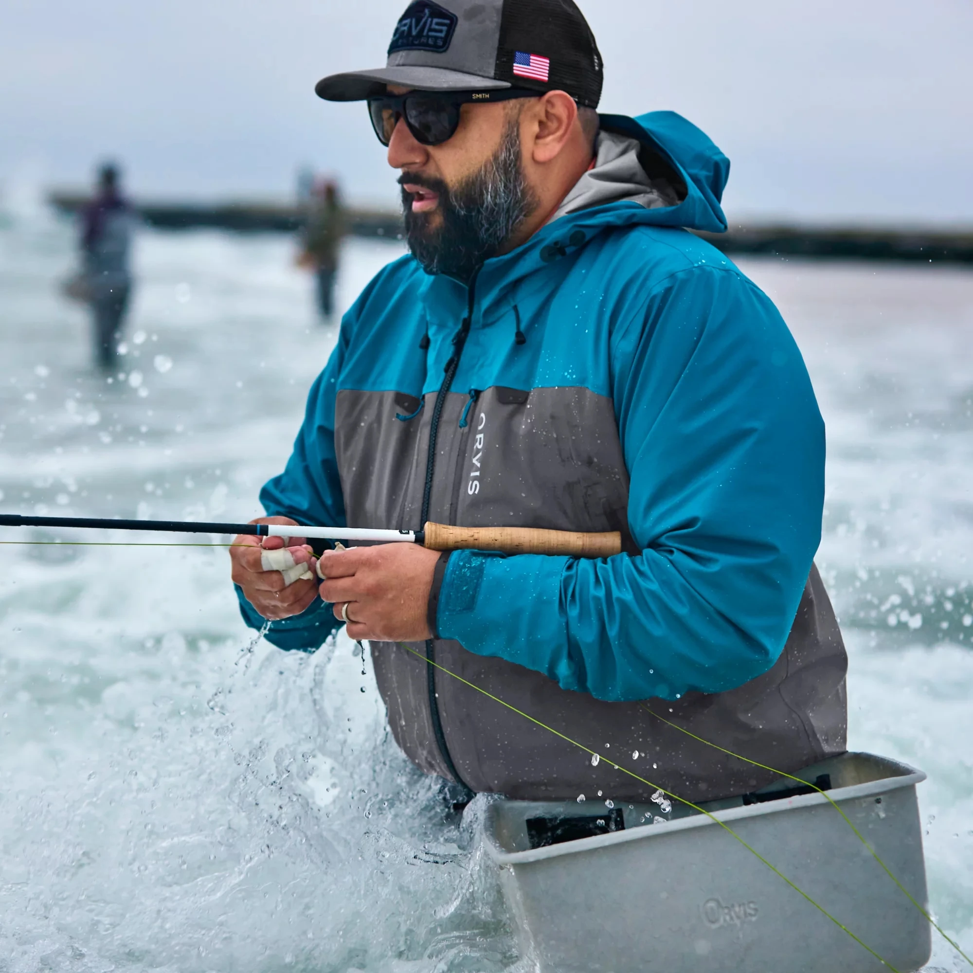 Men's Ultralight 3L Wading Jacket Waterproof Breathable for Hunting Camping Fishing - Lightweight Outdoor Rain Outwear 5