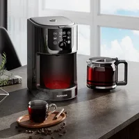 Automatic Electric Coffee Maker Bean Grinder Mill Beans Grinding Machine Comercial Espresso Tea Boiler Drip Cafe American Pot EU 2