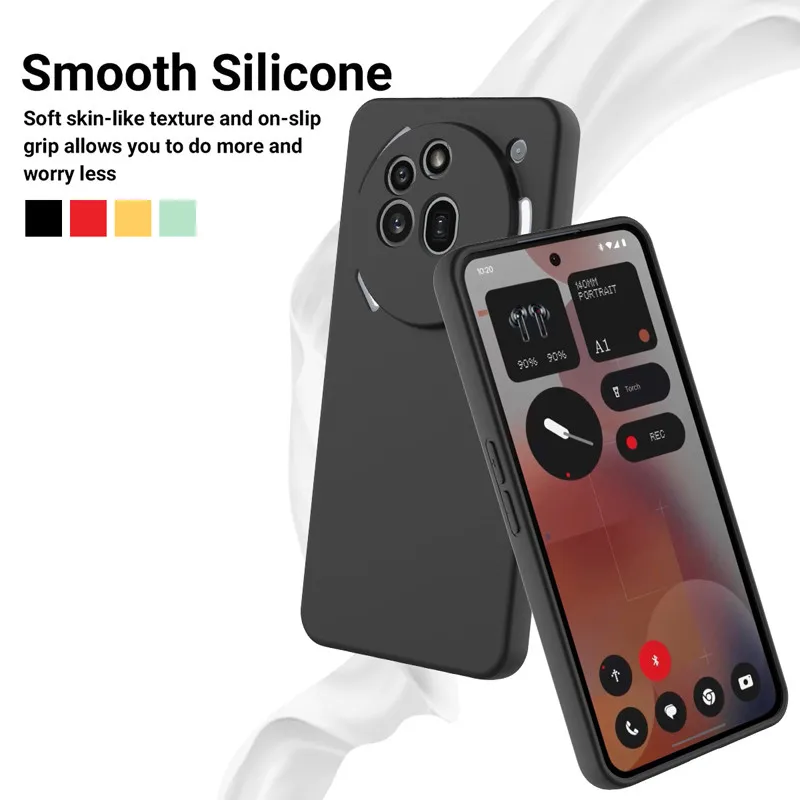 Premium Liquid Silicone Protective Phone Cover with Soft Velvet Interior - Cute and Durable