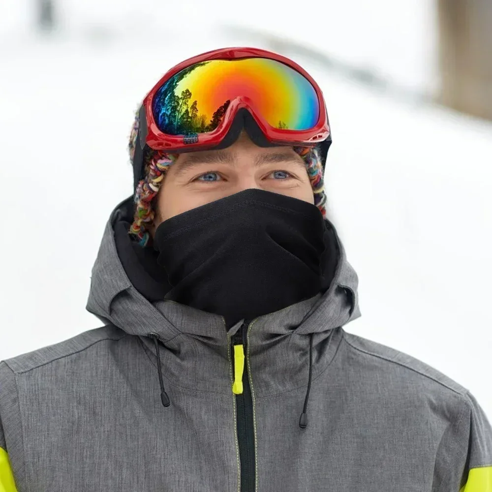 Scaldacollo termico in pile invernale ghetta Bandana maschera per il viso  copri orecchie sciarpa tubolare sci Snowboard fazzoletto da collo fascia  donna uomo