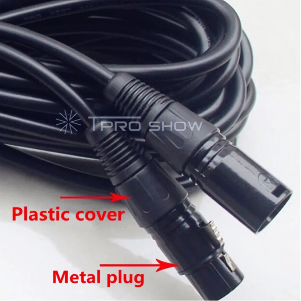 3-5M Moving Head Light DMX Cable 3Pin XLR Connector Foil Shield DMX512 Signal Transfer For Stage DJ Audio Smoke Machine Console dmx cable